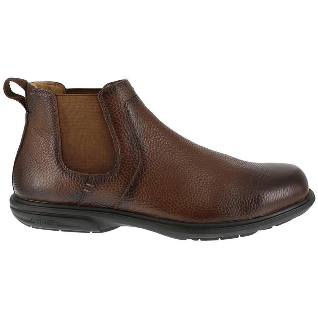 Loedin Steel Toe Pull On Chelsea Work Boot Brown