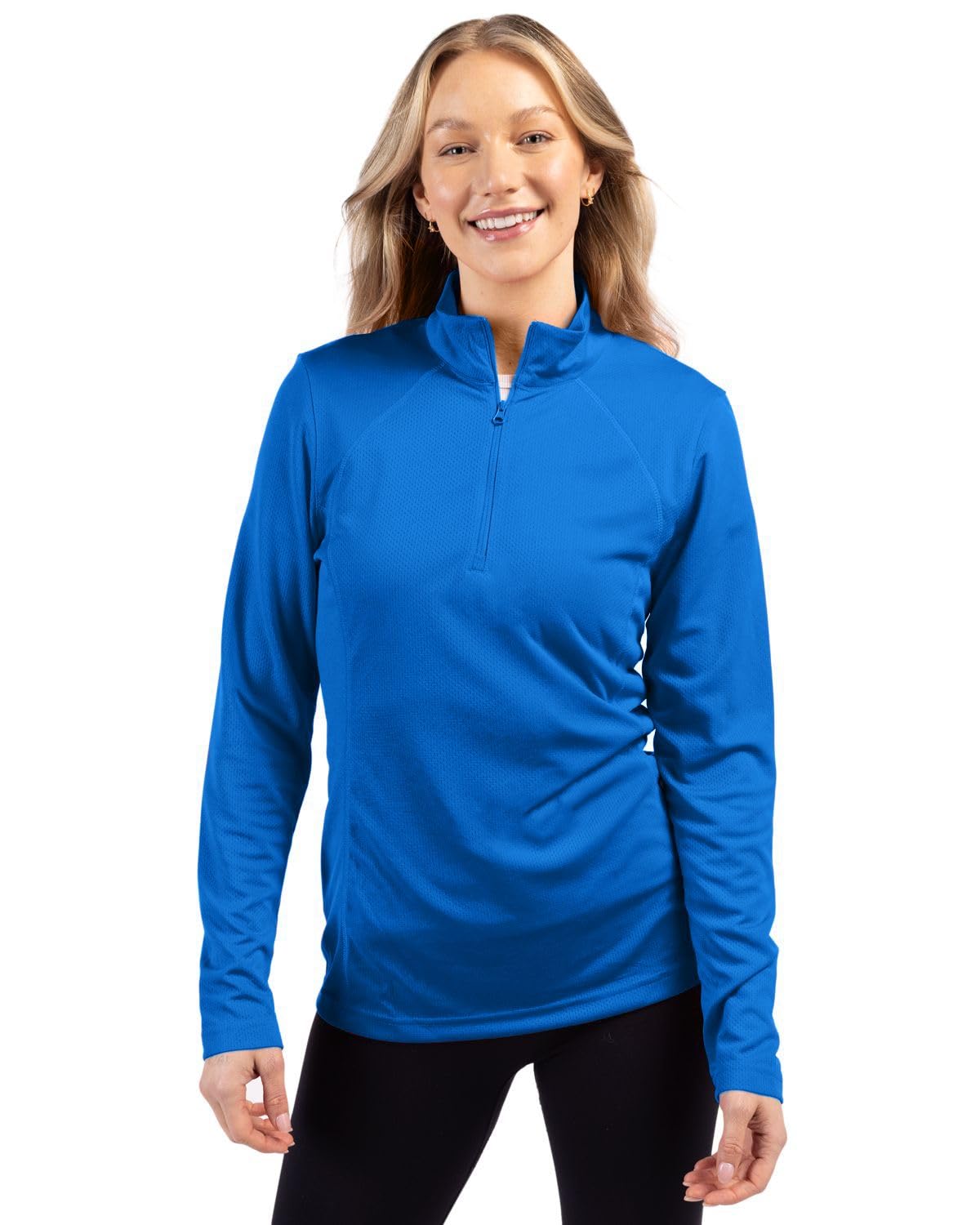 Clique Ice Pique Women's Half Zip Tech Pullover - Lightweight Athletic Hoodie for Running, Hiking & Outdoor Activities