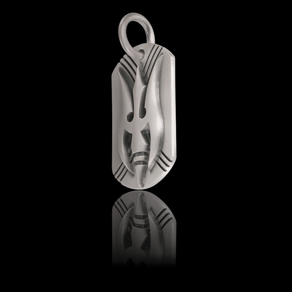 Suisei Voyager Spirit Men's Stainless Steel Dog Tag Pendant - Military Style Necklace for Everyday Wear, Gifts & Outdoor Adventures