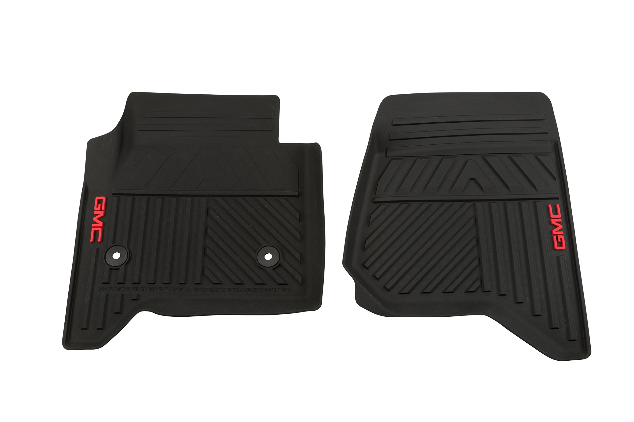 GM Accessories 23452764 Premium All-Weather Floor Mats - Jet Black with GMC Logo - Durable Protection for Trucks & SUVs