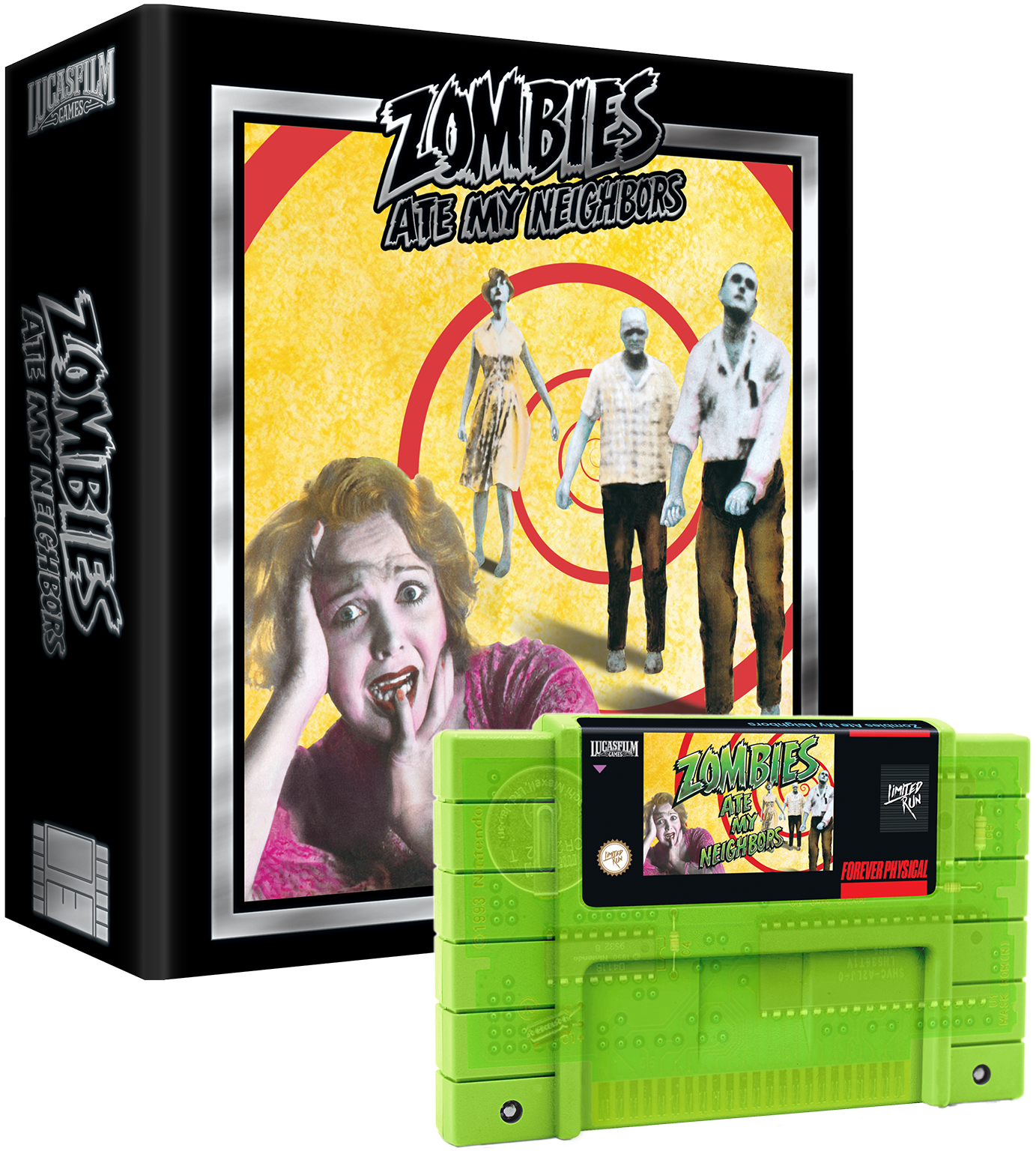 Zombies Ate My Neighbors Premium Edition SNES Game - Classic Horror Action Adventure for Nintendo Super Nintendo - Perfect for Retro Gaming Nights & Collector's Display