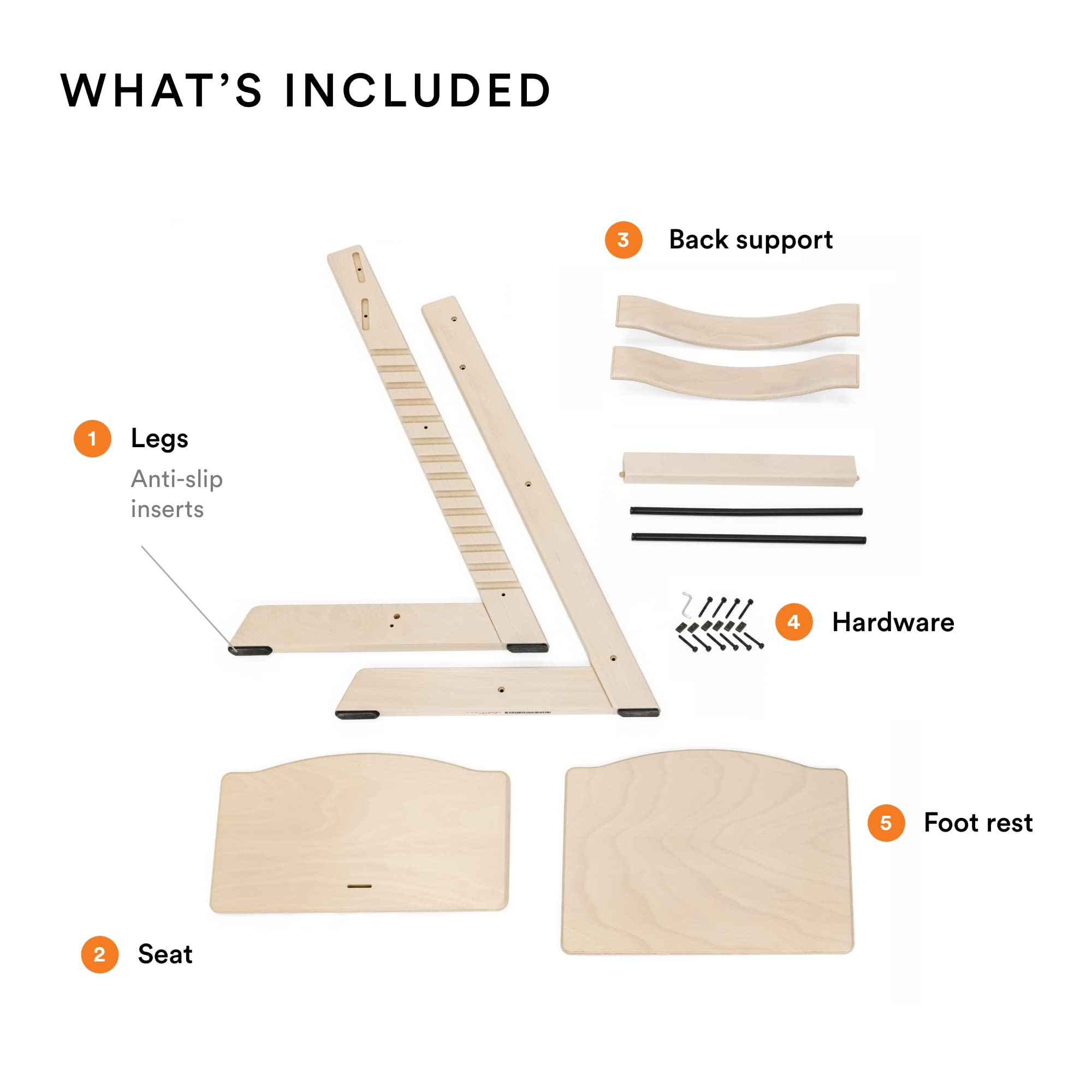Stokke Tripp Trapp Adjustable High Chair - Convertible Baby to Adult Chair in Hazy Grey - Ergonomic & Comfortable Design for Toddlers, Kids & Grownups - Perfect for Dining, Feeding & Learning Activities