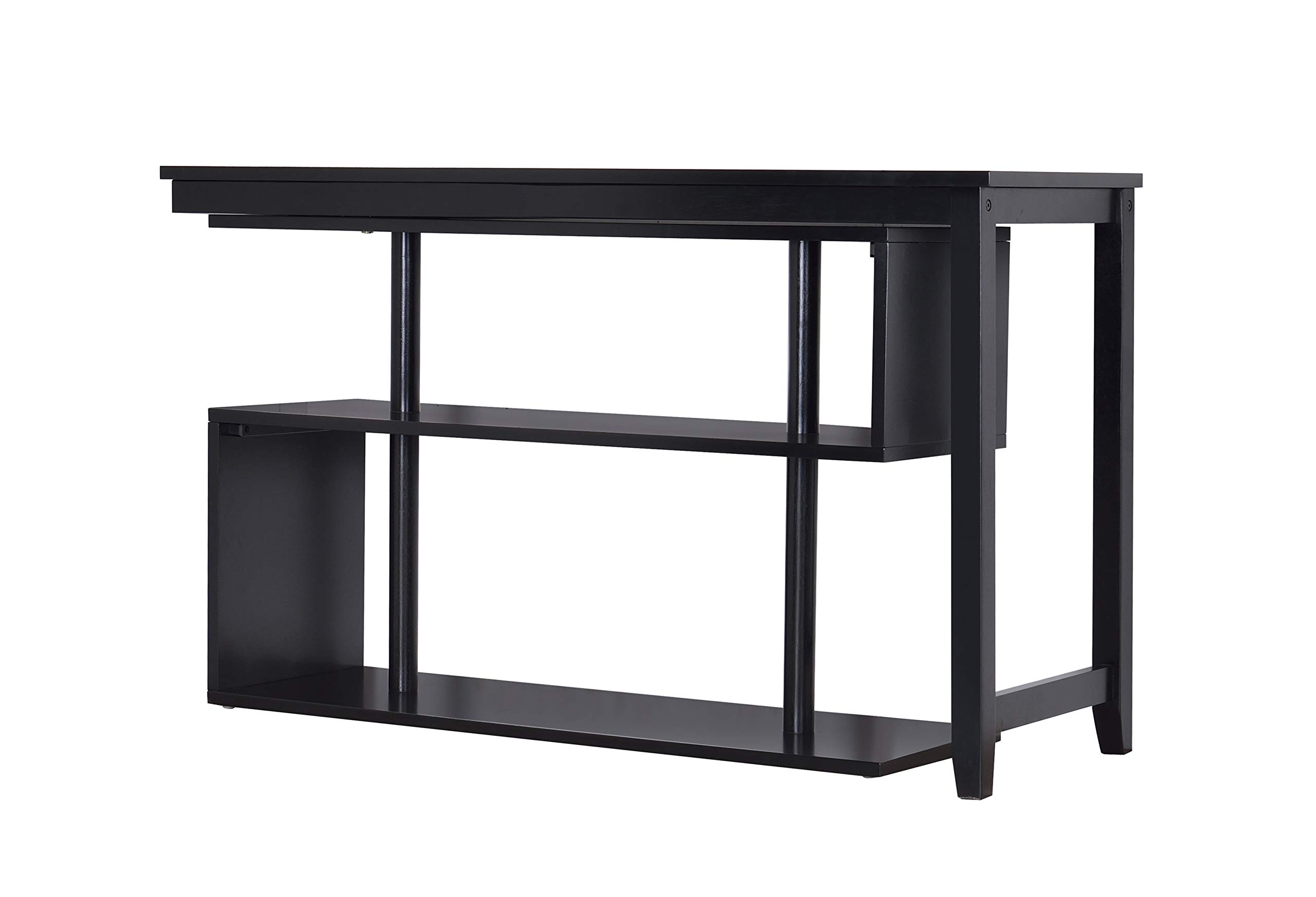 Virginia II Swing Out Desk - Space-Saving Wall Mounted Writing Desk with Drop Leaf Design for Home Office, Dorm Room & Small Spaces | International Caravan Furniture