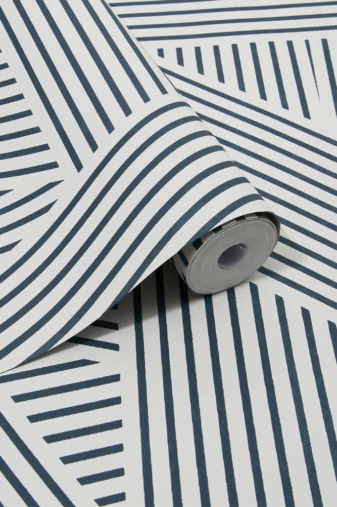 Custom Oblique Licorice Wallpaper - Peel and Stick Removable Wallpaper for Bedroom, Living Room, and Home Decor