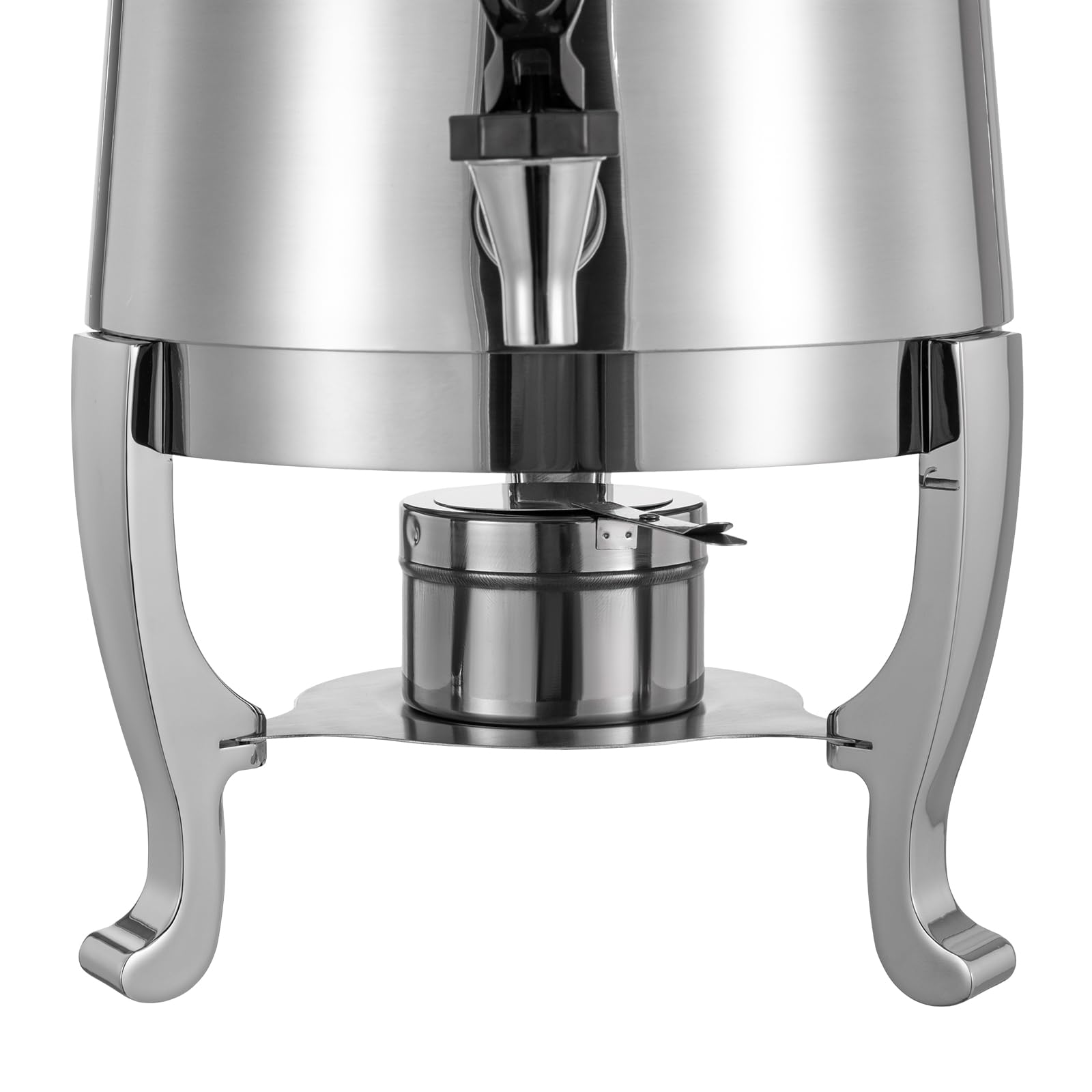 13L Commercial Stainless Steel Hot Beverage Dispenser with Spigot - Coffee Chafer Urn for Hot Water, Tea & Drinks - Ideal for Catering, Buffets, Restaurants & Office Events (13L, Silver)