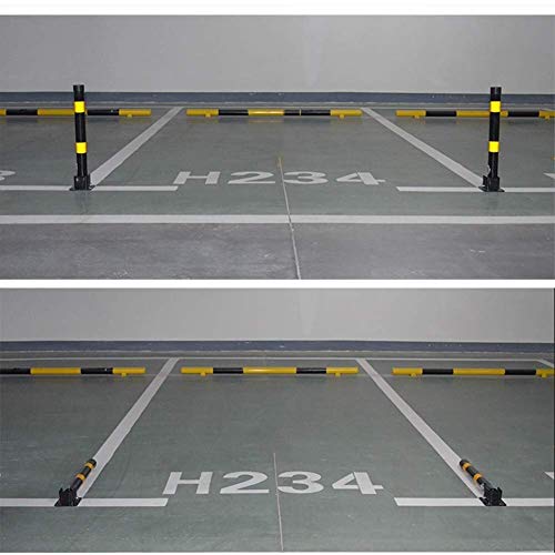 Heavy Duty Parking Lock & Barrier - Anti-Theft Vehicle Security Post with Key, Crash-Proof Bollard for Garage, Driveway & Parking Lot Protection | Prevent Unauthorized Parking & Vehicle Damage