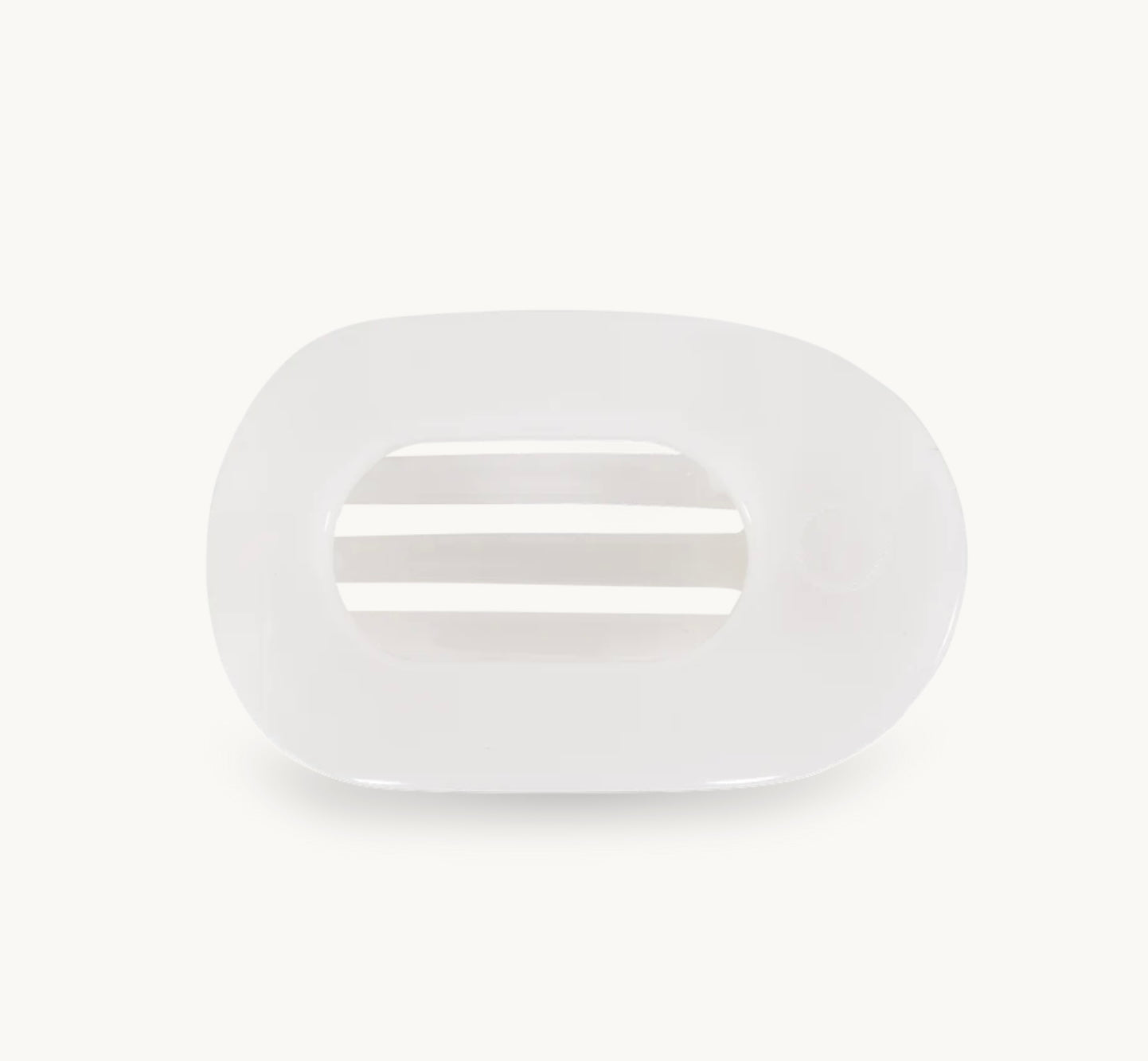 Small White Coconut Flat Hair Clips - Non-Slip Hairpins for Women & Girls - Perfect for School, Work, and Everyday Hairstyles