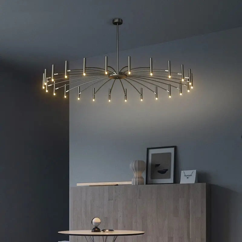 Berny Modern Ceiling Chandelier - 12/18/24 Lights Crystal LED Lighting Fixture for Dining Room, Living Room & Bedroom | Elegant Home Decor Lighting Solution
