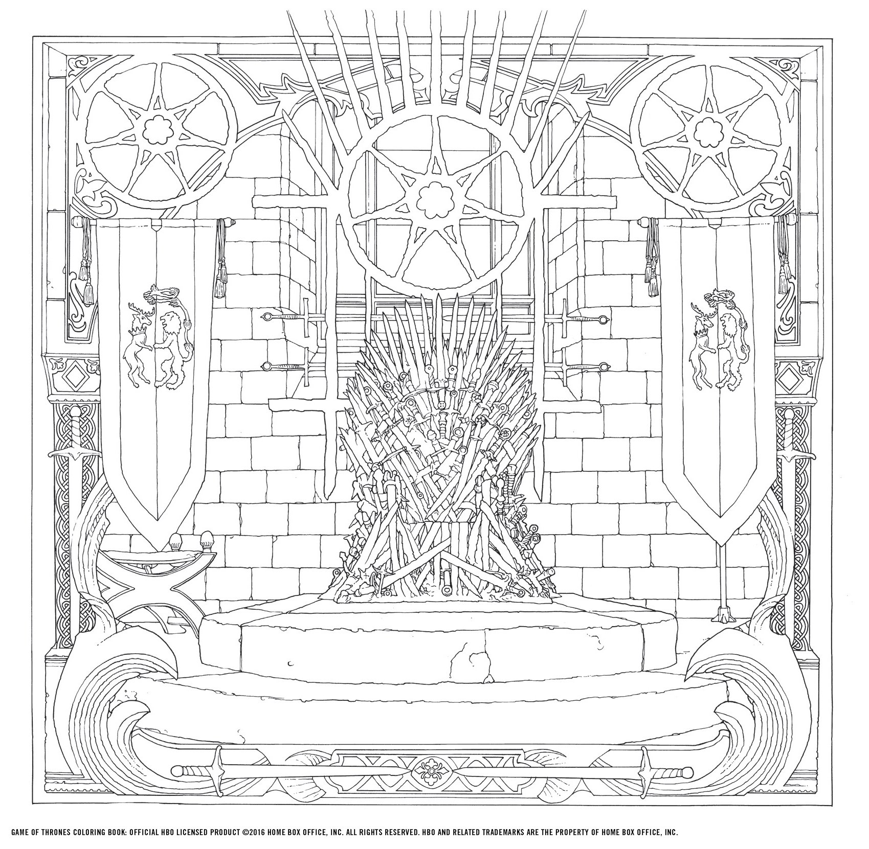 Game of Thrones Coloring Book - Official HBO Merchandise | GOT Gifts for Adults & Fans | Stress Relief & Creative Activity | Perfect for Parties, Collectors & Relaxation