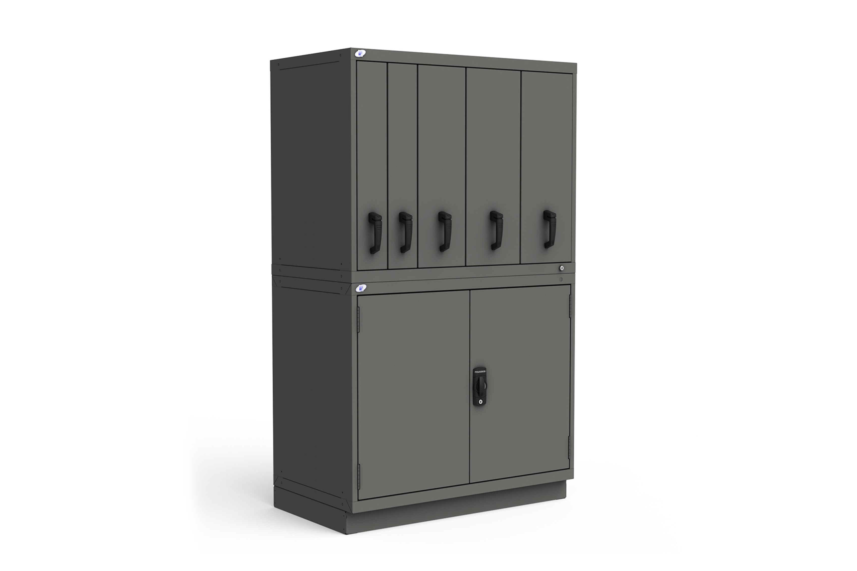 Rousseau R2V Door Cabinet - Modern Storage Solution for Home & Office Organization - Perfect for Entryway, Living Room, and Bedroom Storage