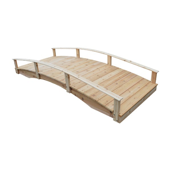 Handcrafted Oriental Garden Bridge - Decorative Asian Wooden Footbridge for Zen Gardens, Ponds & Backyard Landscaping