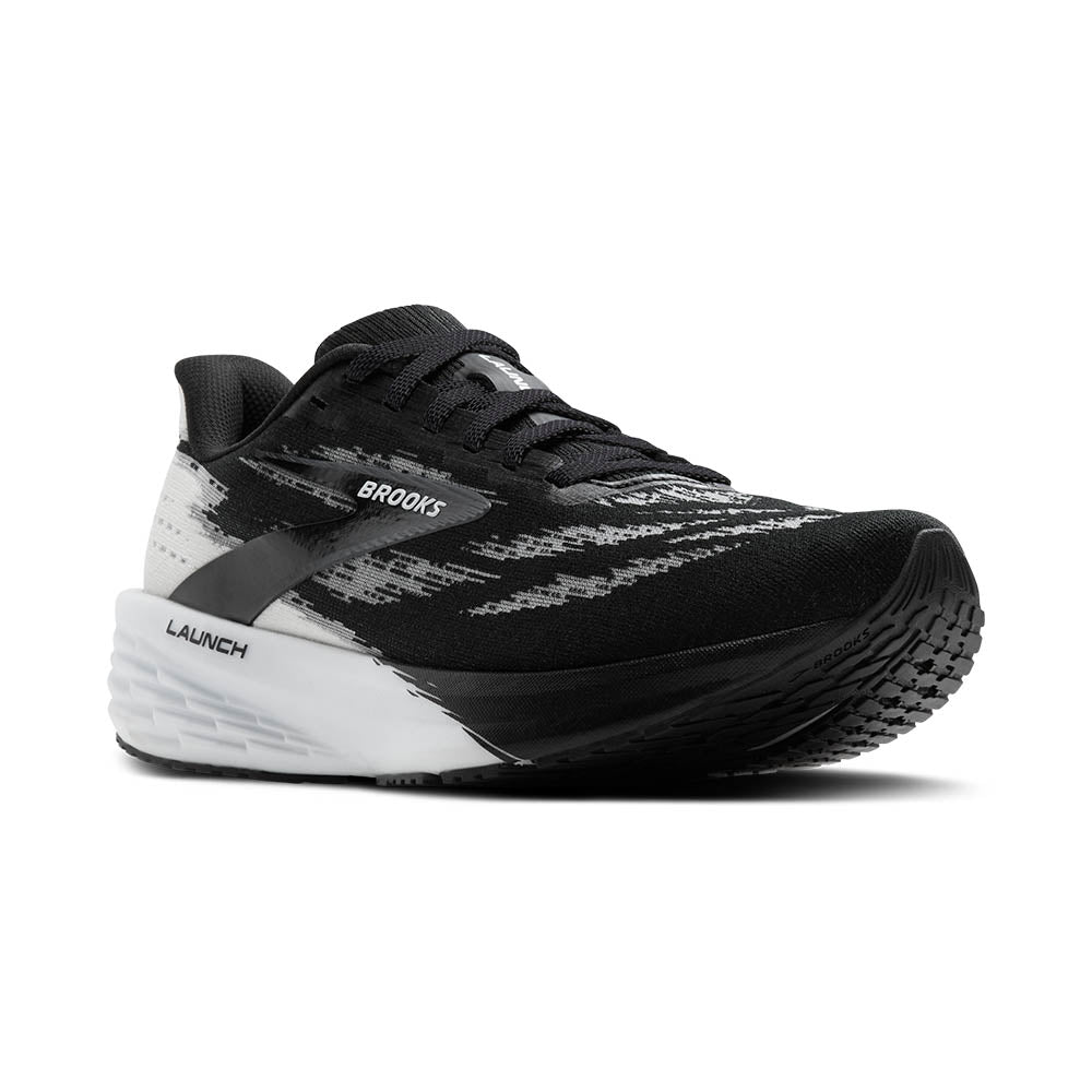 M Launch 11 Running Shoes - Black & White | Lightweight Athletic Sneakers for Men & Women | Perfect for Jogging, Gym Workouts & Casual Wear
