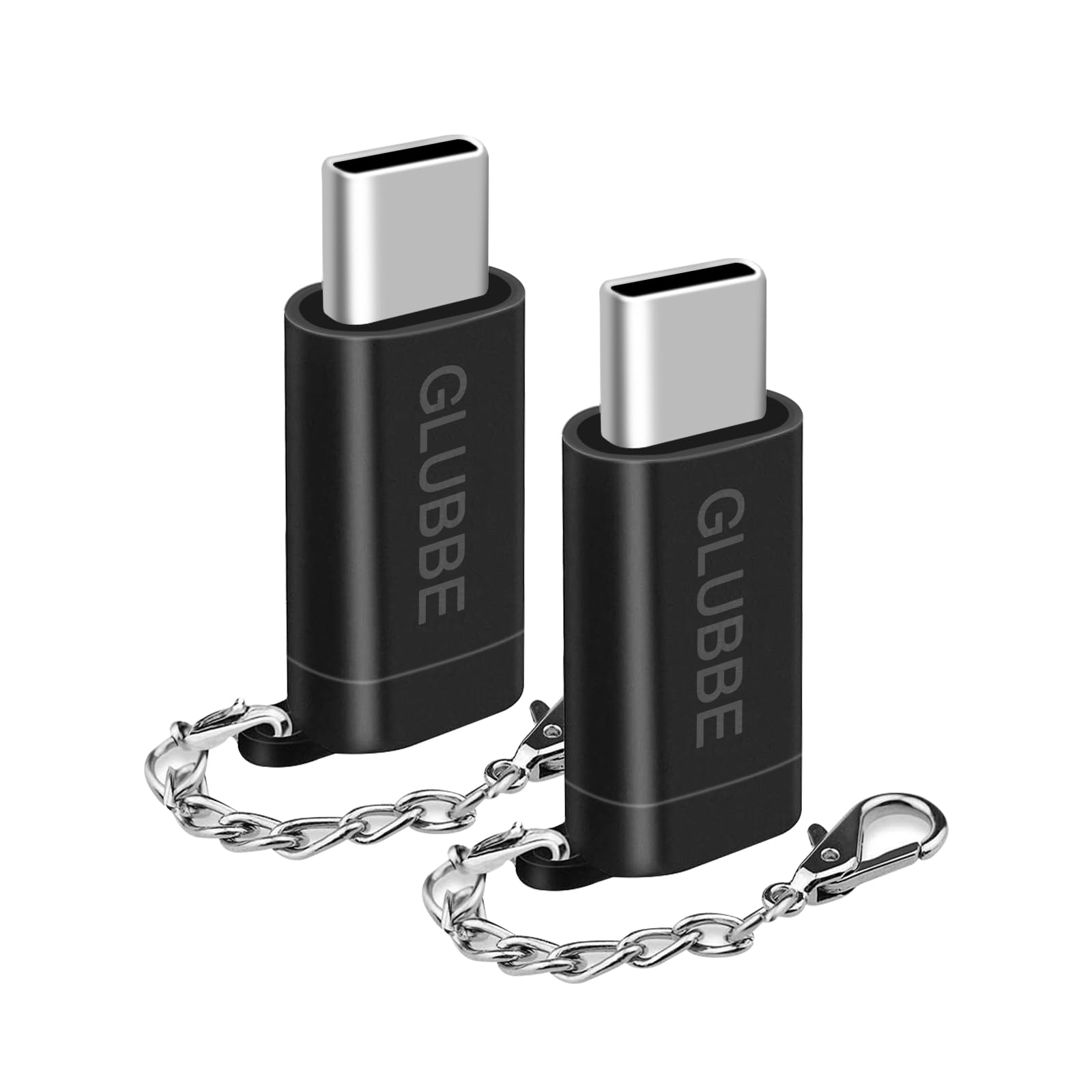 2-Pack USB-C to Lightning Adapter - Female Lightning to Male USB-C Charging Only for iPhone 16/15 Series, Galaxy S24, Pixel 8 Pro & More (Black) | Perfect for Travel, Office & Home Charging Solutions