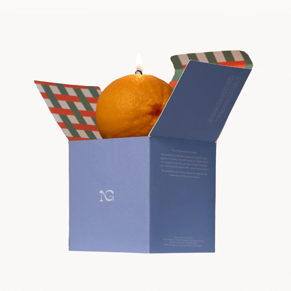 Premium Scented Orange Candle - Natural Soy Wax, Long-Lasting Fragrance for Home, Office & Relaxation | Perfect for Aromatherapy, Gifts & Cozy Ambiance