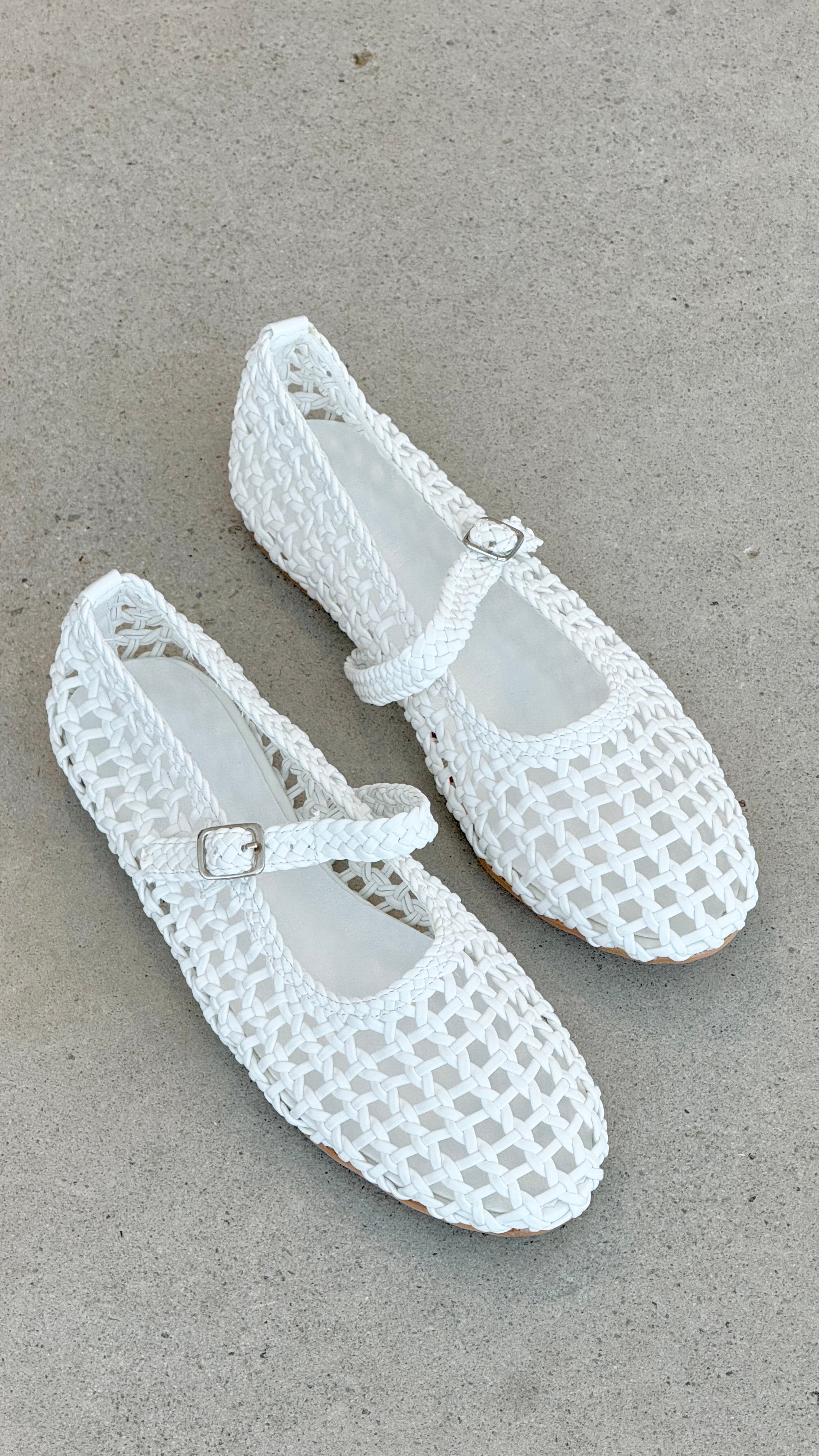 Gitta Women's White Flats - Comfortable Casual Shoes for Work, Travel & Everyday Wear
