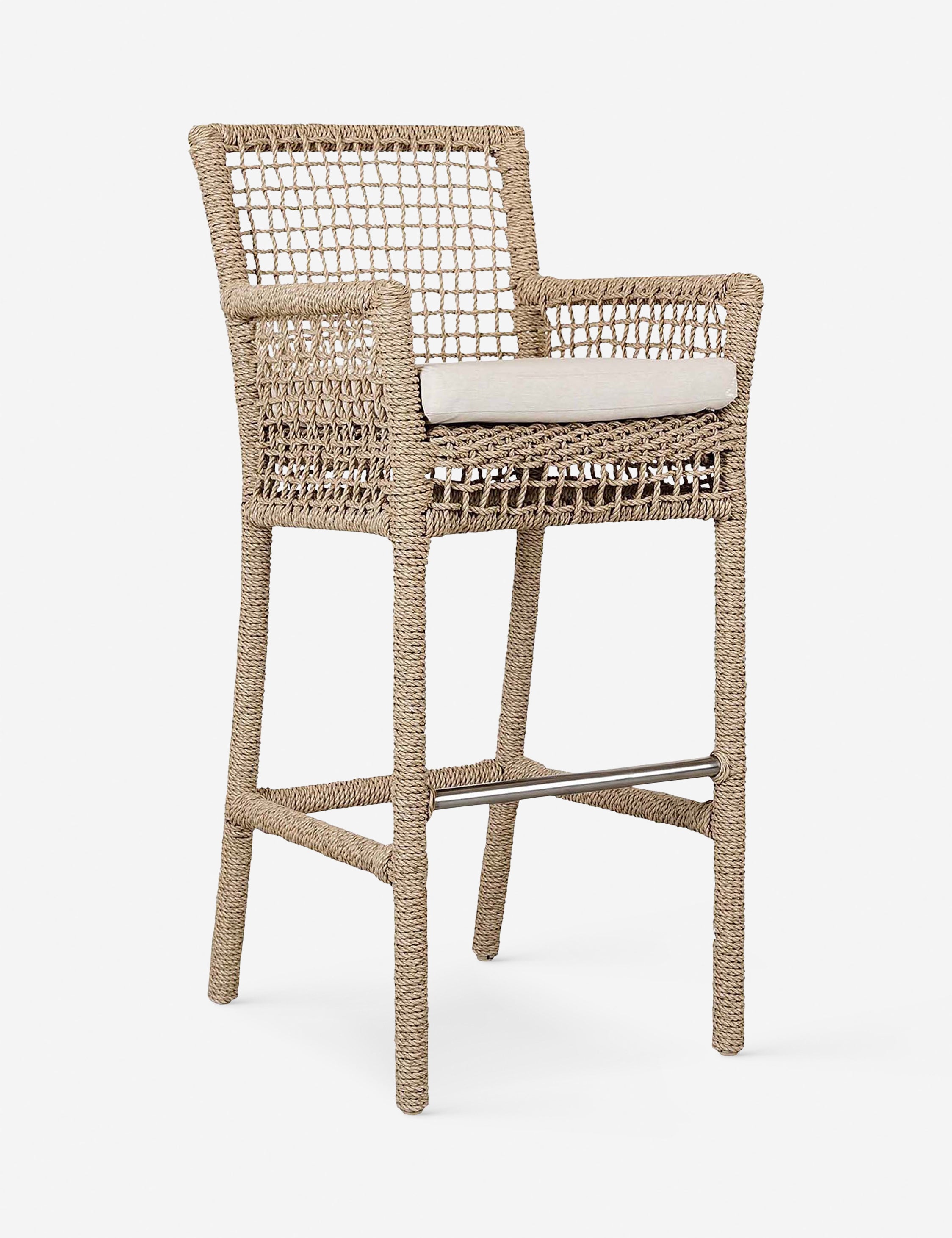 Premium Beverly Indoor/Outdoor Bar Stool - Weather-Resistant & Durable Counter Height Stool for Kitchen Island, Patio, Bar & Restaurant - Comfortable & Stylish Seating Solution
