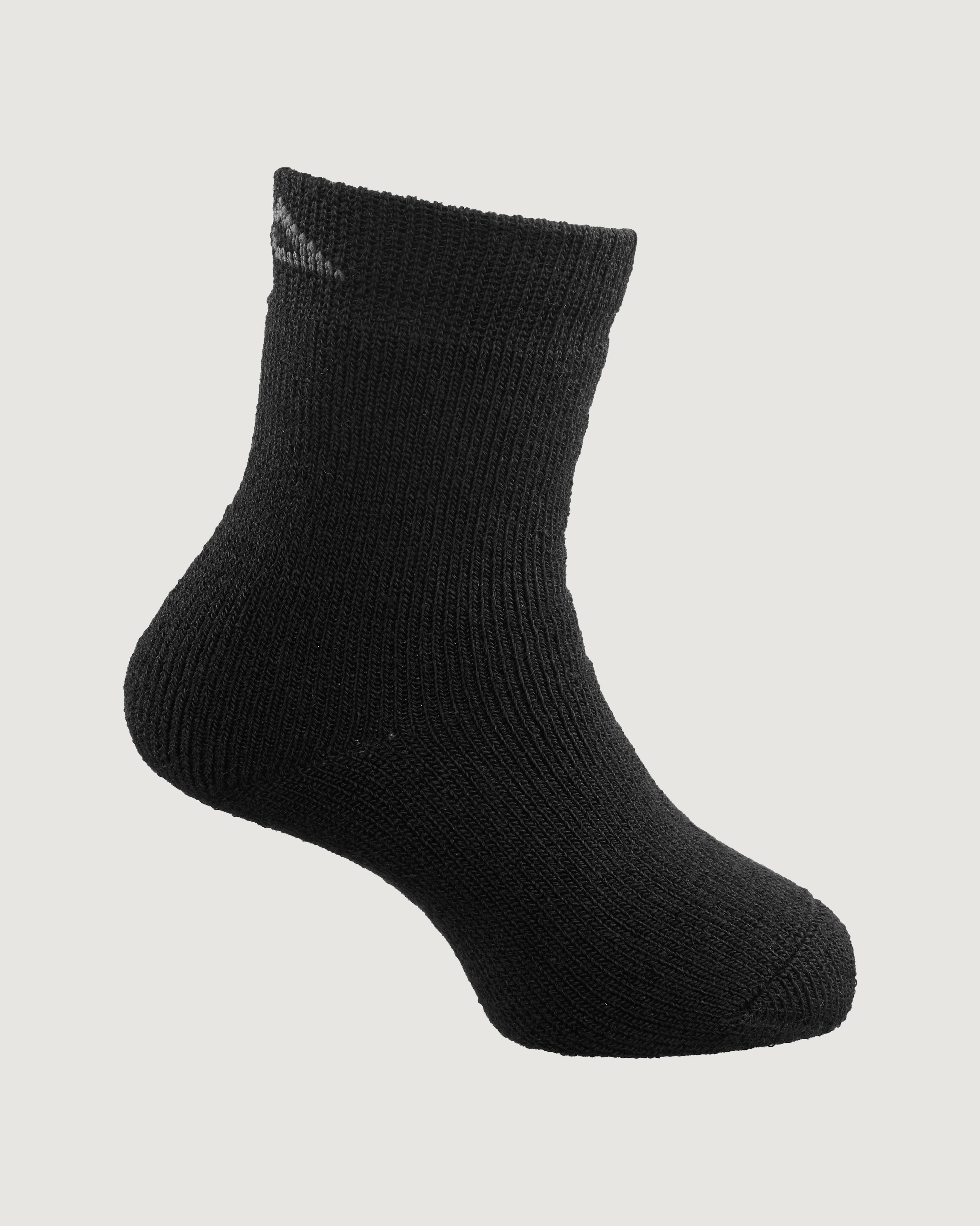 Thermo Kids' Unisex Thermal Socks 2-Pack Black - Warm Winter Socks for Boys & Girls Outdoor Activities