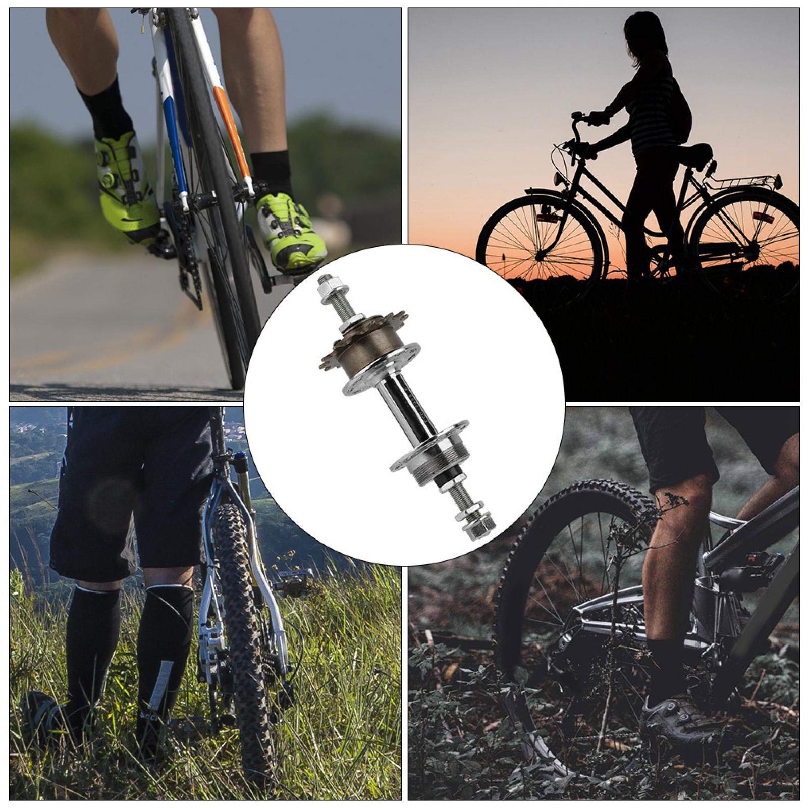 EVTSCAN Universal Bike Rear Wheel Hub Cassette - 36 Holes Replacement for Bicycle Wheels - Perfect for Mountain Bikes, Road Bikes & Commuter Cycling