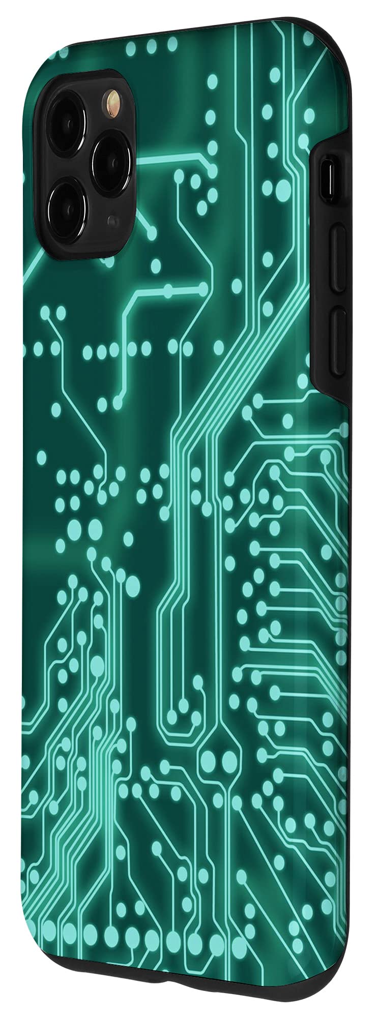 iPhone 11 Pro Max Case - Green Circuit Board Design, Durable Protective Cover with Motherboard Pattern | Perfect for Tech Enthusiasts & Gamers