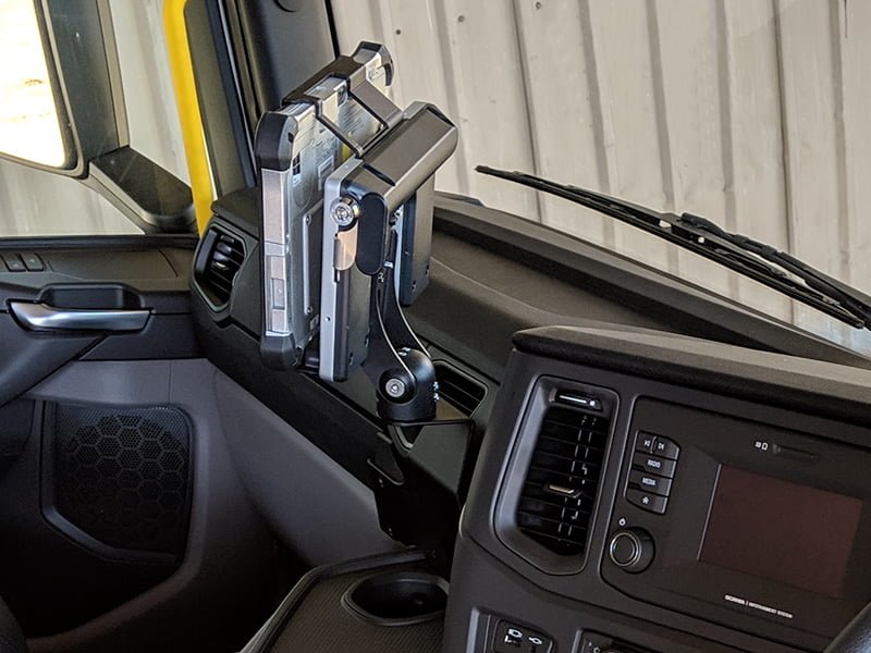 Scania P280 P410 CP28L (2018+) InDash Mount - Heavy Duty Truck Dashboard Mount for Secure GPS & Phone Installation - Perfect for Long Haul Trucking & Fleet Management