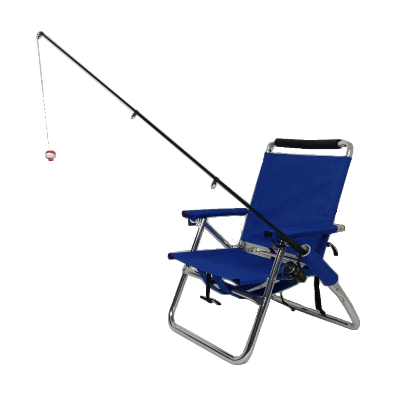 Ultra Light Portable Folding Fishing Chair - Aluminum Backpack Chair with Padded Straps, Lumbar Support, Cup & Rod Holder - Perfect for Camping, Beach, Hiking & Outdoor Adventures