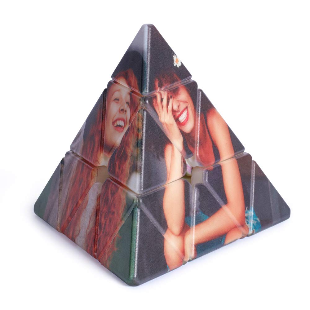 Custom Photo Rubik's Cube Puzzle - Personalized 3D Rotatable Picture Cube with Multi-Image Display, Unique Home & Office Desk Decor, Perfect Gift for Couples, Friends & Kids (Birthday, Christmas, Anniversary) - Great for Puzzle Lovers, Home Decor & Thoughtful Gift Giving