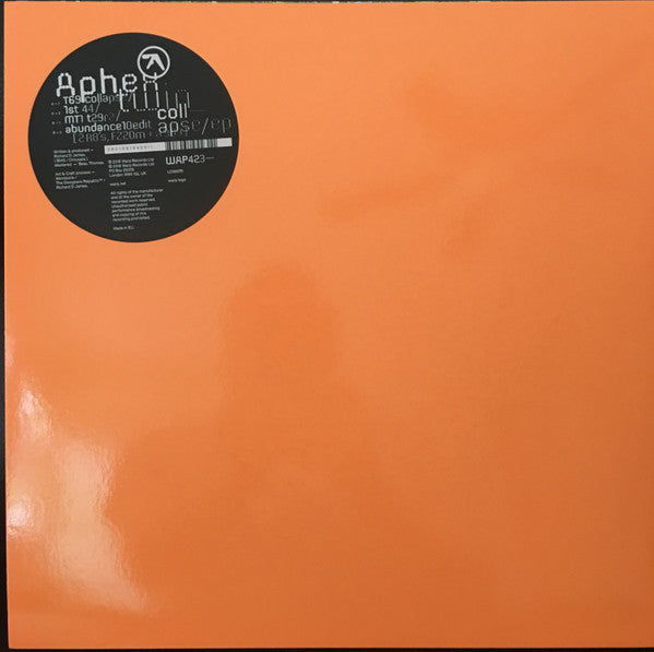 Aphex Twin Collapse EP Vinyl Record 12