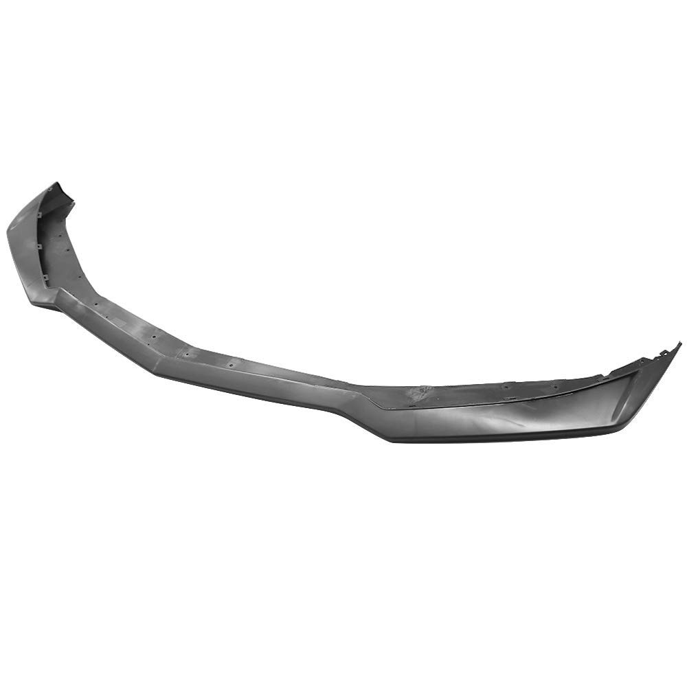 IKON MOTORSPORTS Front Bumper Lip for 2014-2015 Chevrolet Camaro | ZL1 Style Unpainted Black PP Polypropylene Front Lip Spoiler | Enhances Aerodynamics & Sporty Look for Street Racing & Car Shows