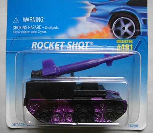Hot Wheels Purple Rocket Shot #491 Die-Cast Car - New in Card - Collectible Toy for Kids & Adults - Perfect for Play, Display, and Gifting