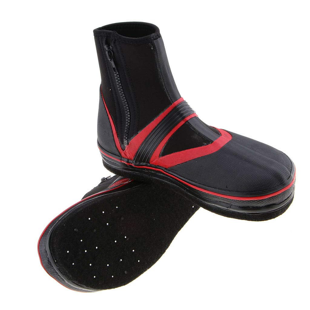 Anti-Slip Rock Fishing Shoes with Spikes & Felt Sole - Waterproof River Wading Boots for Fly Fishing, Kayaking, and Outdoor Adventures