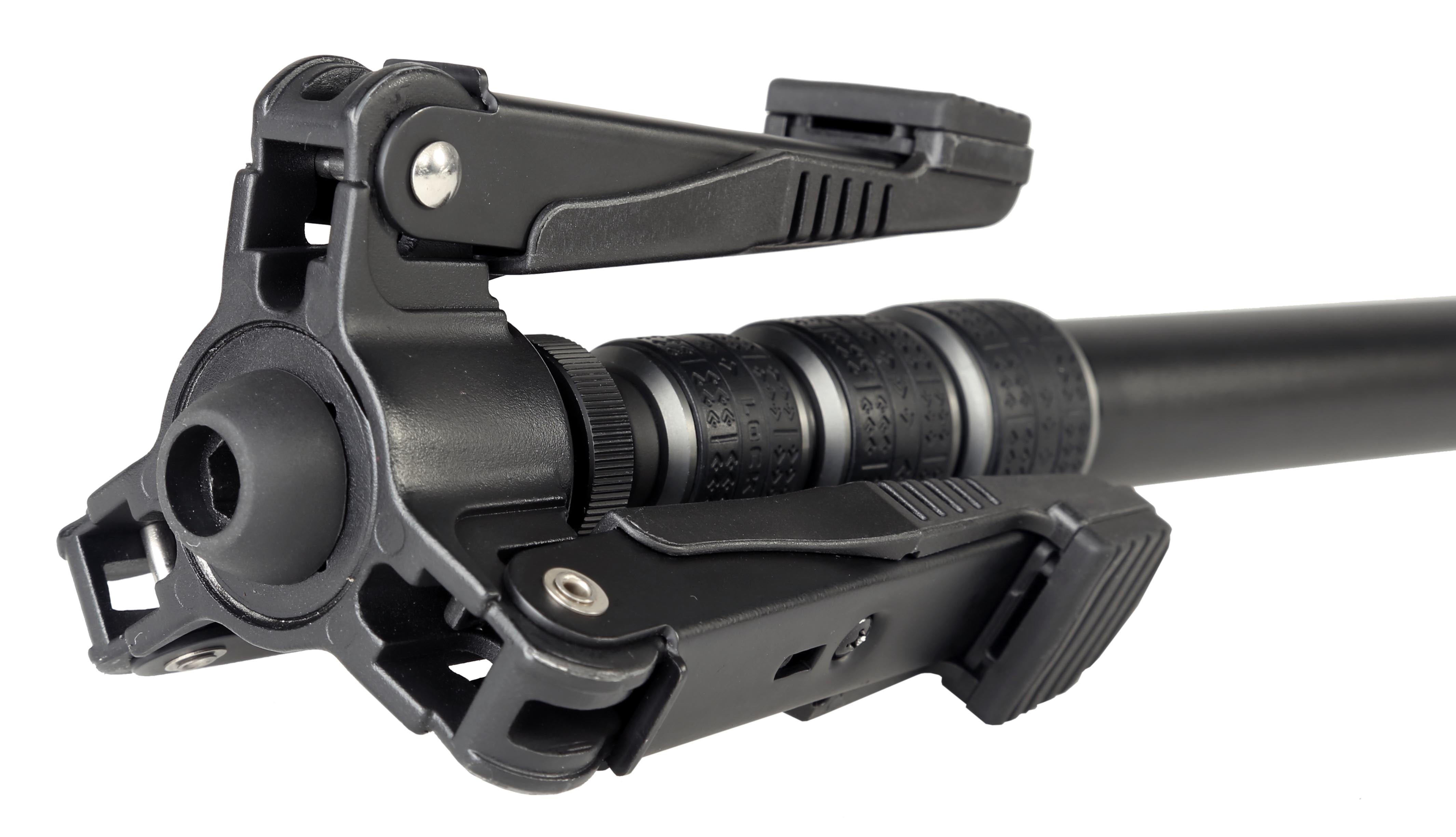 VEO 2S AM 234TR Lightweight Aluminum Monopod with Adjustable Smartphone Holder & Bluetooth Remote - Perfect for Vlogging, Travel Photography and Group Selfies