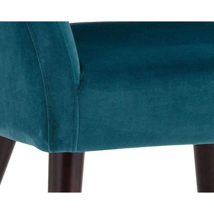 Adelaide Dining Chair - Modern Wooden Kitchen Chairs Set of 2, Comfortable Upholstered Seat with Metal Legs - Perfect for Dining Room, Kitchen, Breakfast Nook & Home Office