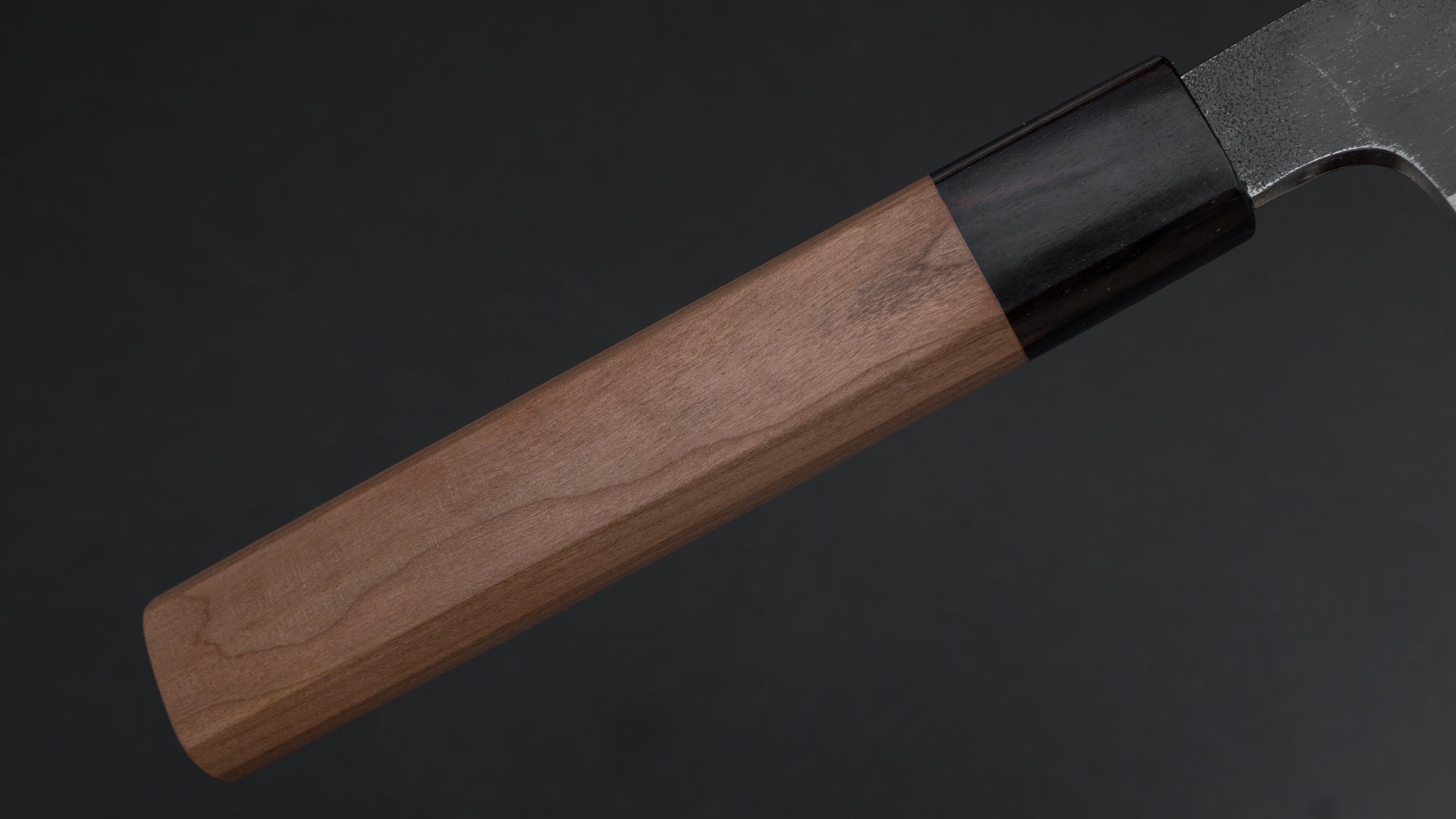 Hitohira Togashi Blue #2 Kurouchi Gyuto 210mm Japanese Chef Knife with Cherry Wood Handle - Perfect for Sushi, Meat Cutting & Professional Kitchen Use