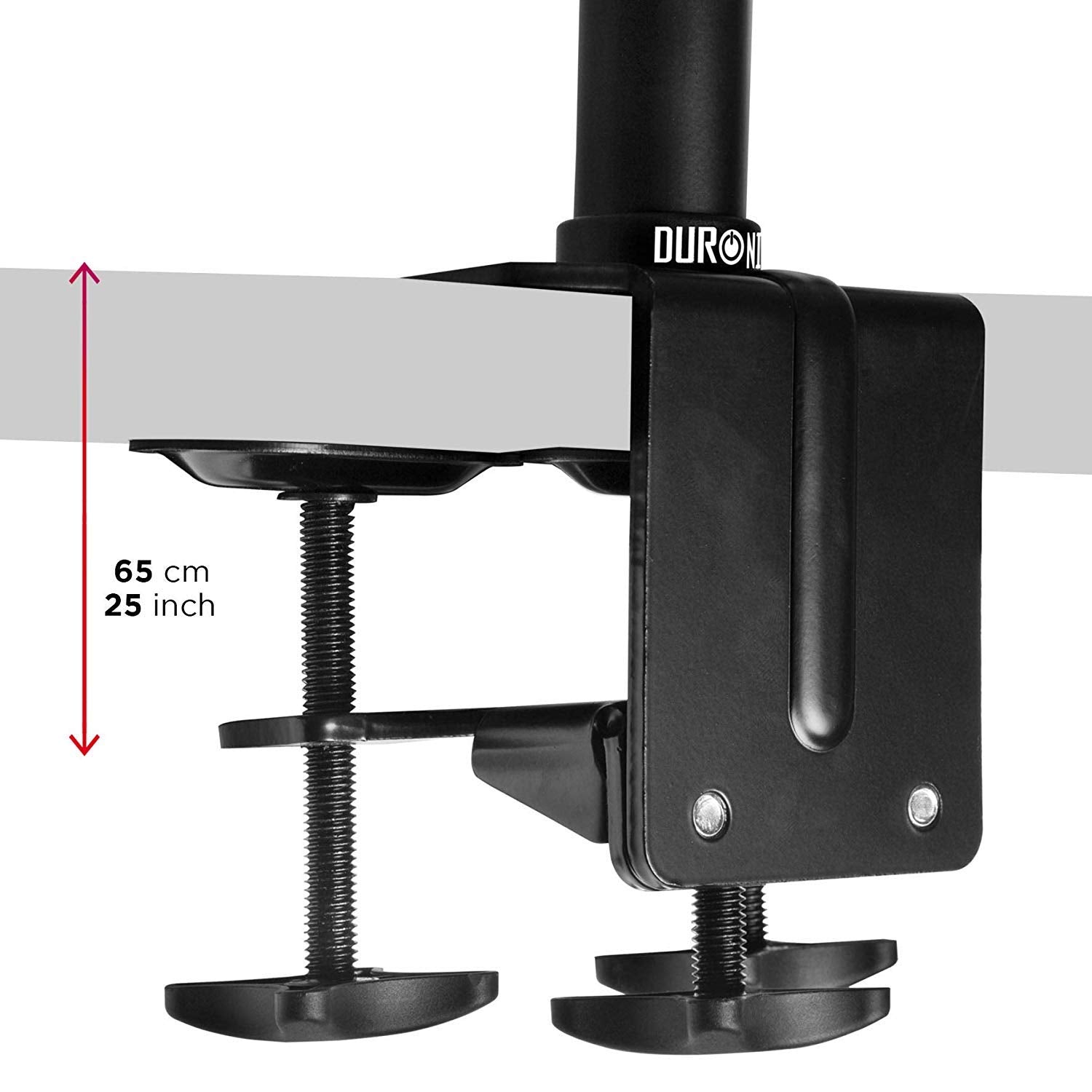 Duronic DM453VX1 Quad Monitor Arm Stand | Heavy Duty Steel Desk Mount | Height Adjustable for 15-27