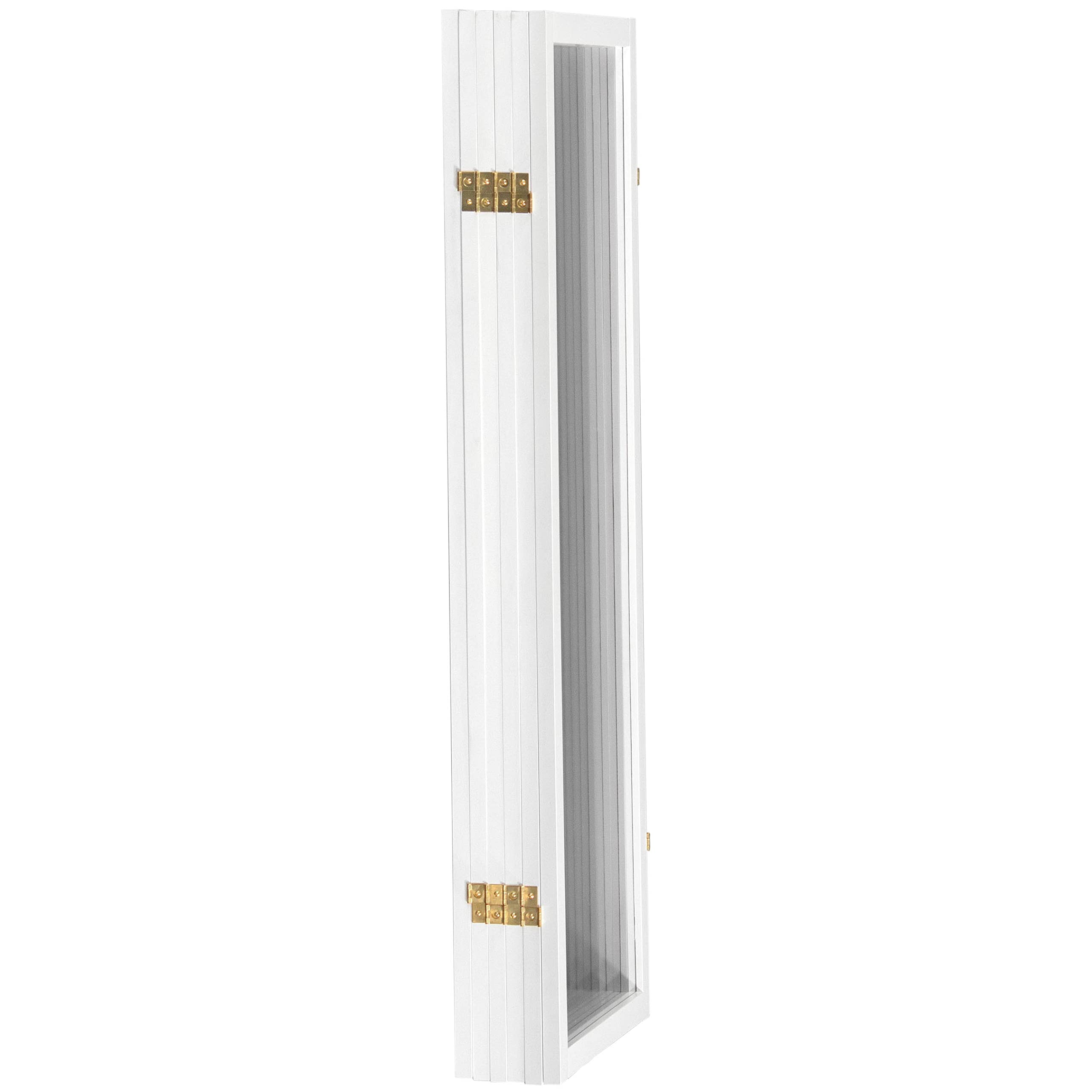4 ft. Short Clear Plastic Partition White 6 Panel - Office Desk Divider, Social Distancing Screen for Schools, Restaurants & Retail Stores