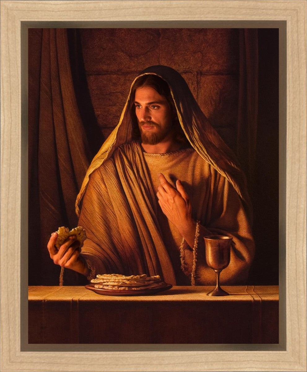 Bread of Life Gallery Wrap Canvas - Inspirational Christian Wall Art for Home, Church & Office Decor - Perfect for Living Room, Bedroom & Prayer Space
