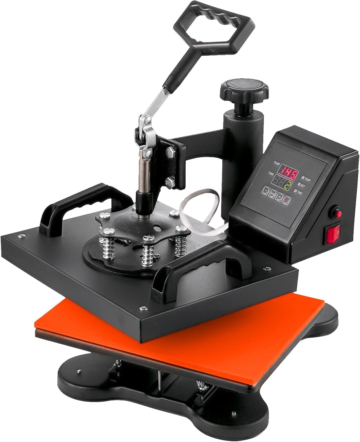 VEVOR 12x10 Inch Heat Press Machine for T-Shirts - Compact Sublimation Heat Transfer Printing Machine for DIY Custom Shirts, Hats & Mugs - Perfect for Home Business & Craft Projects