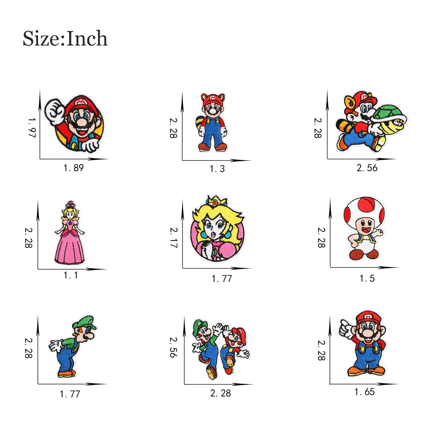 20PCS Iron On Patches & Sew On Embroidered Applique Patches - Cute Cartoon Anime Fabric Repair Patches for Kids & Adults - Perfect for Clothes, Jeans, Jackets, Hats, Shoes & Backpacks - DIY Fashion & Clothing Repair Accessories