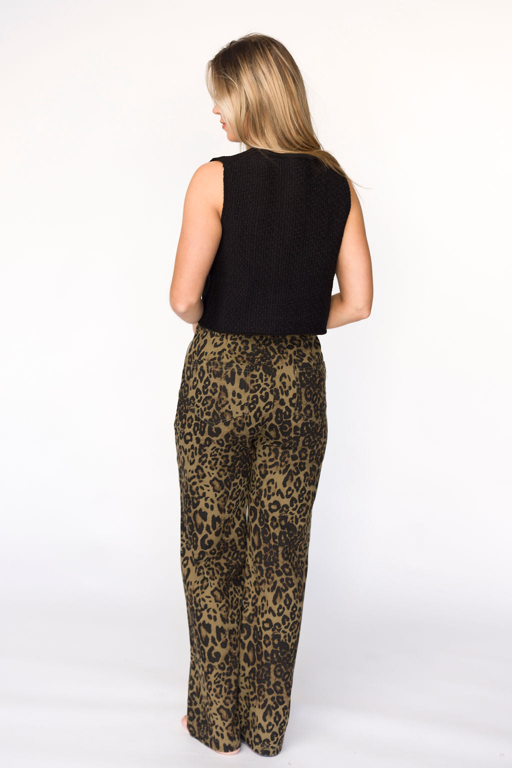 Stylish Maggie Leopard Print Denim Pants for Women - High Waist Skinny Jeans with Stretch Comfort | Perfect for Casual Outfits, Night Out & Streetwear Fashion