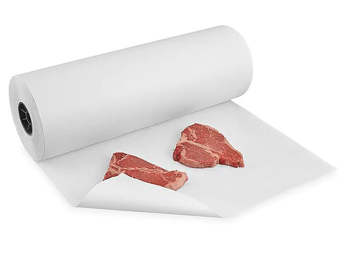 24 Sheets Freezer Paper for Food Storage - Perfect for Wrapping Meat, Fish & Baking - Heavy Duty, Wax-Coated & Leak-Proof (12x16 Inches) - Ideal for Butchers, BBQ & Meal Prep