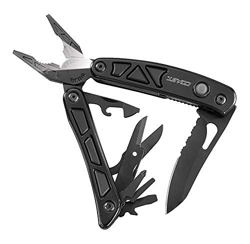 COAST 13-in-1 Stainless Steel Multi-Tool Pliers with LED Light - Professional Pocket Survival Tool for Camping, Hiking, Emergency & Outdoor Adventures