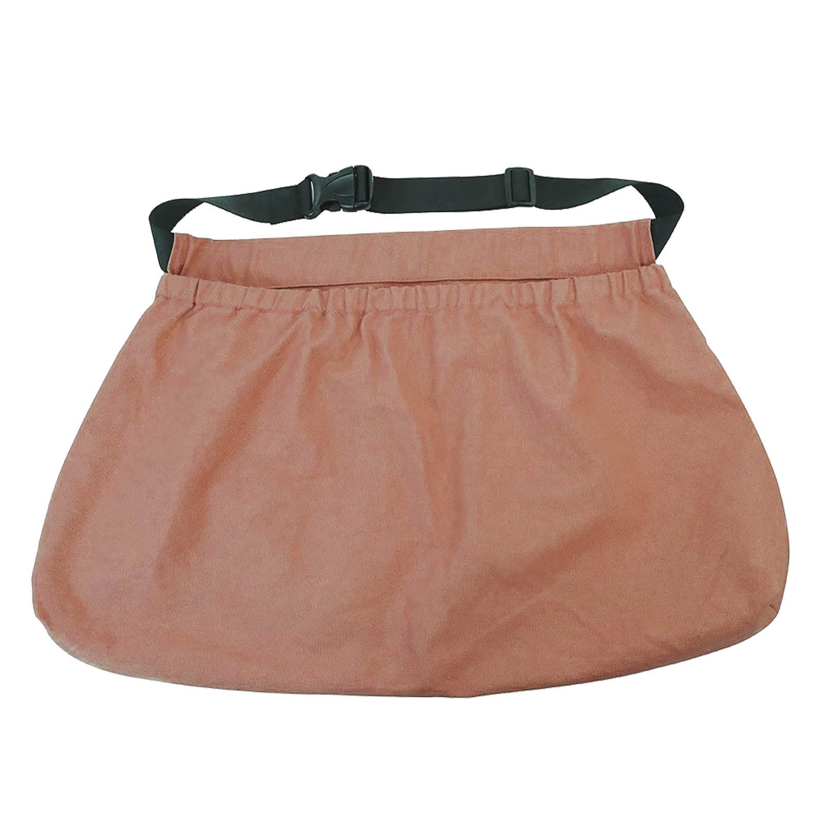 Waxed Canvas Foraging Bag - Collapsible Outdoor Camping Pouch for Mushroom Hunting & Storage - Water Resistant Leather Belt Tinder Dump Pouch - Perfect for Travel, Hiking, Backpacking & Daily Use (Pink, One Size)