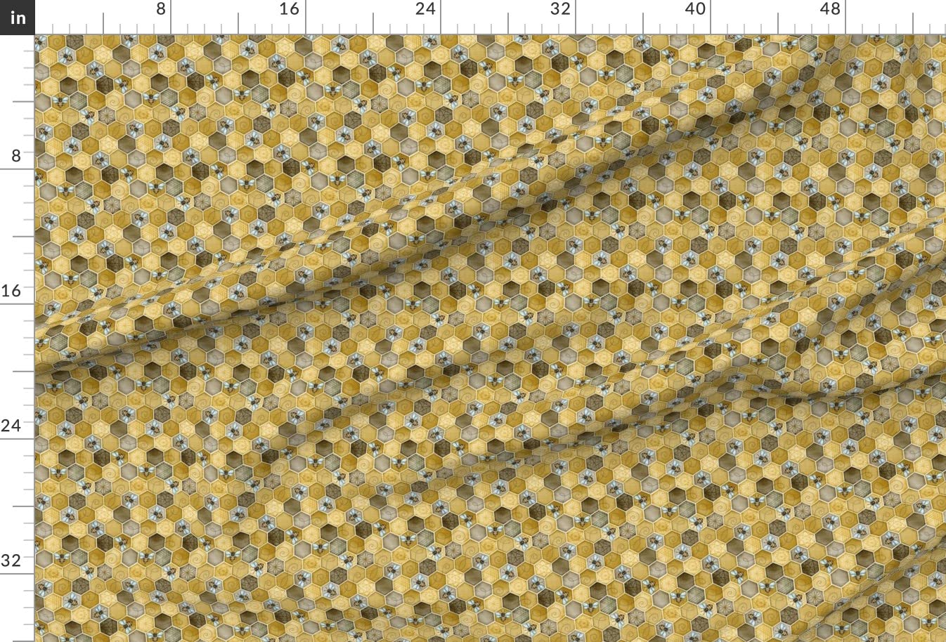 Honeycomb Geometric Abstract Animal Print Minky Fabric by The Yard - Soft Plush Material for Sewing Baby Blankets, Quilt Backing & DIY Plush Toys - Home Decor & Nursery Essentials