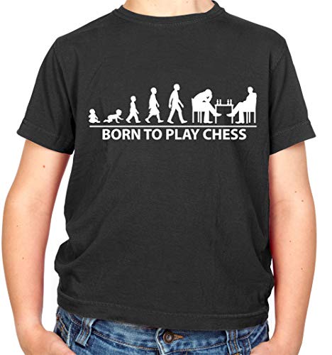 Born to Play Chess - Kids & Children's Crewneck T-Shirt | Soft Cotton Tee for Young Chess Players | Perfect for School, Chess Club & Casual Wear