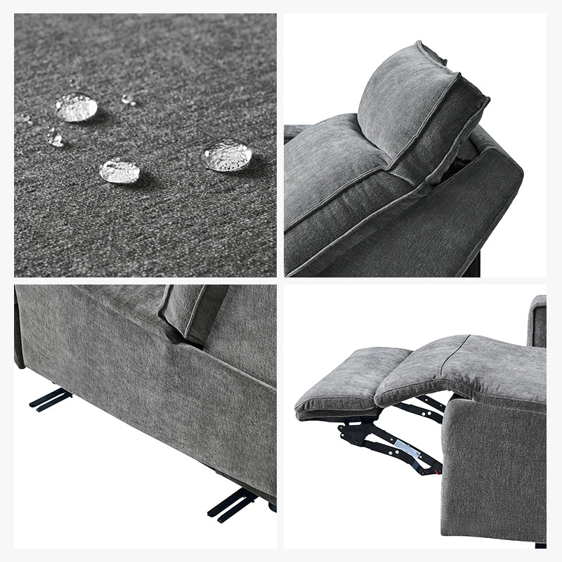 EliteNest Smart Modular Sofa with Power Recliners - Easy Assembly, Customizable Living Room Furniture for Modern Home & Entertainment Spaces