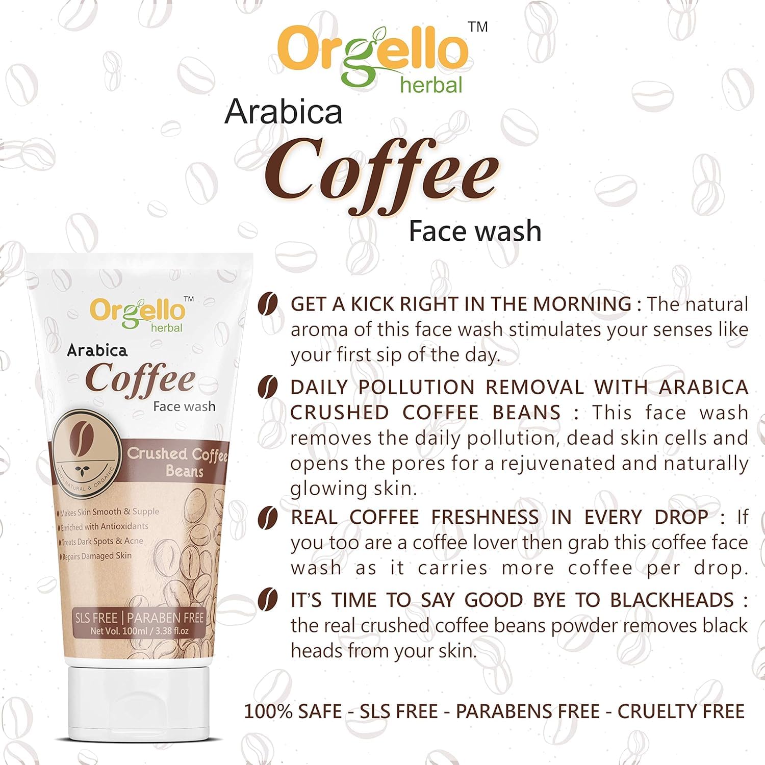 Organic Herbal Skincare Combo Kit - Arabica Coffee Face Wash (100ml) + Apricot Facial Scrub (100g) + Coffee Body Lotion (300ml) | Natural Glow Routine for Dry & Sensitive Skin | Perfect for Morning & Night Skincare Regimen