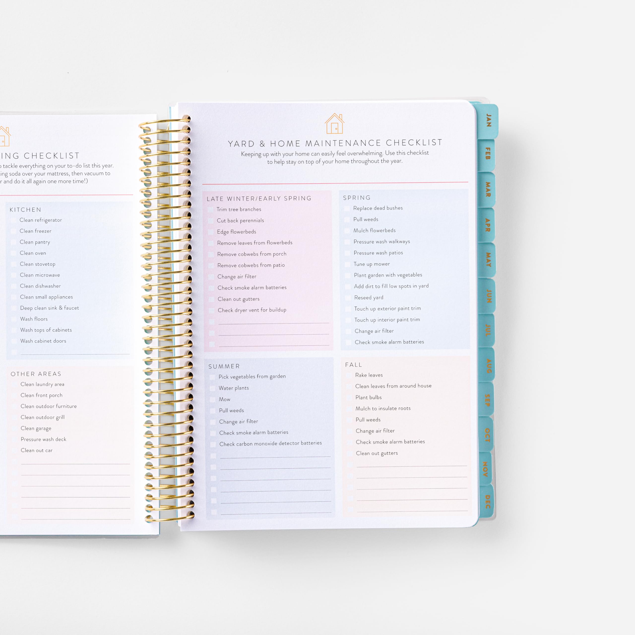 2025 Floral Home Planner with Stickers - Daily Checklist, Monthly Budget Worksheet & Calendar Layout - Vacation Planner for Work from Home - Coil Bound with Durable Poly Cover - Perfect for Remote Work, Family Organization & Travel Planning