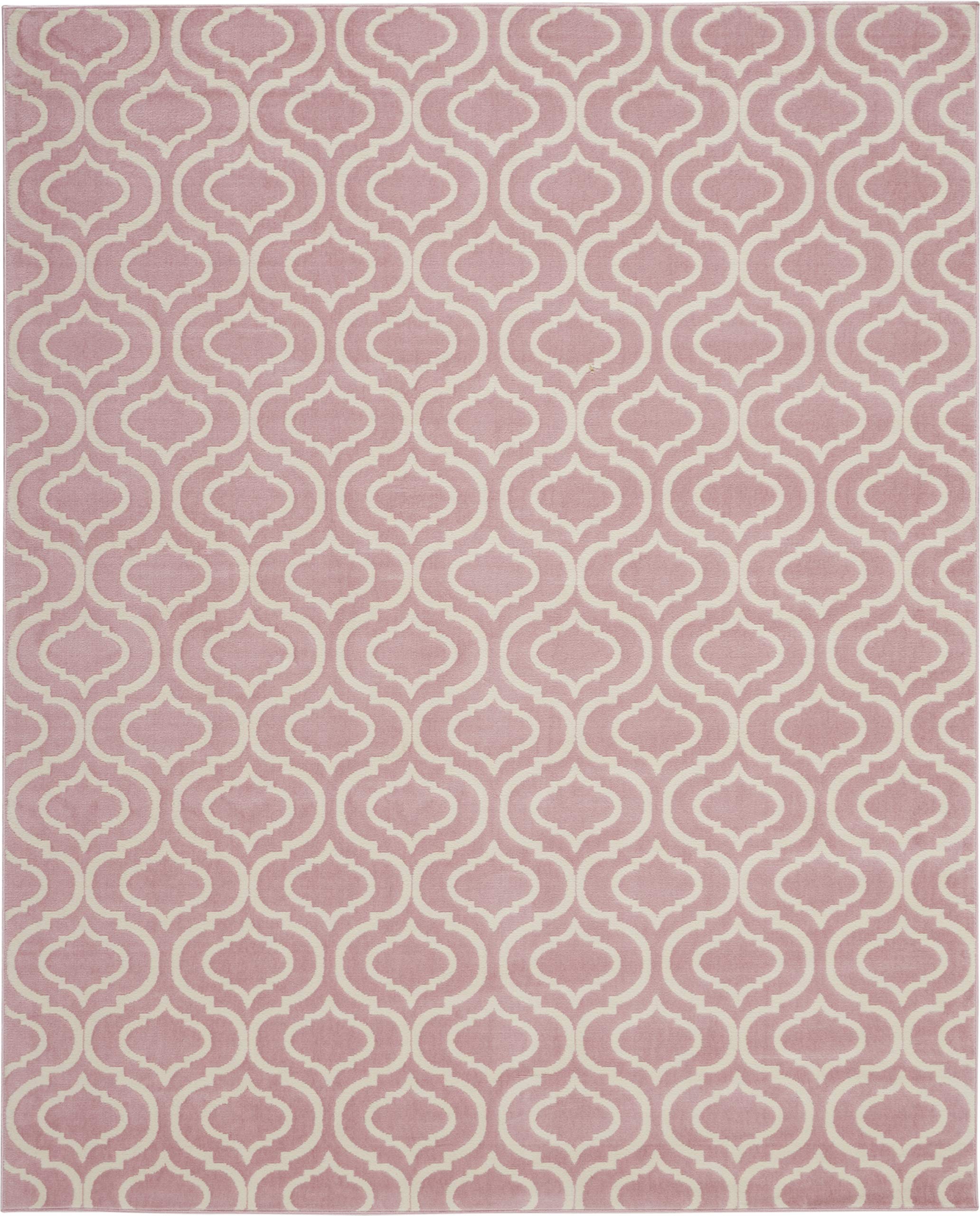 Nourison Jubilant Trellis Pink 8'6