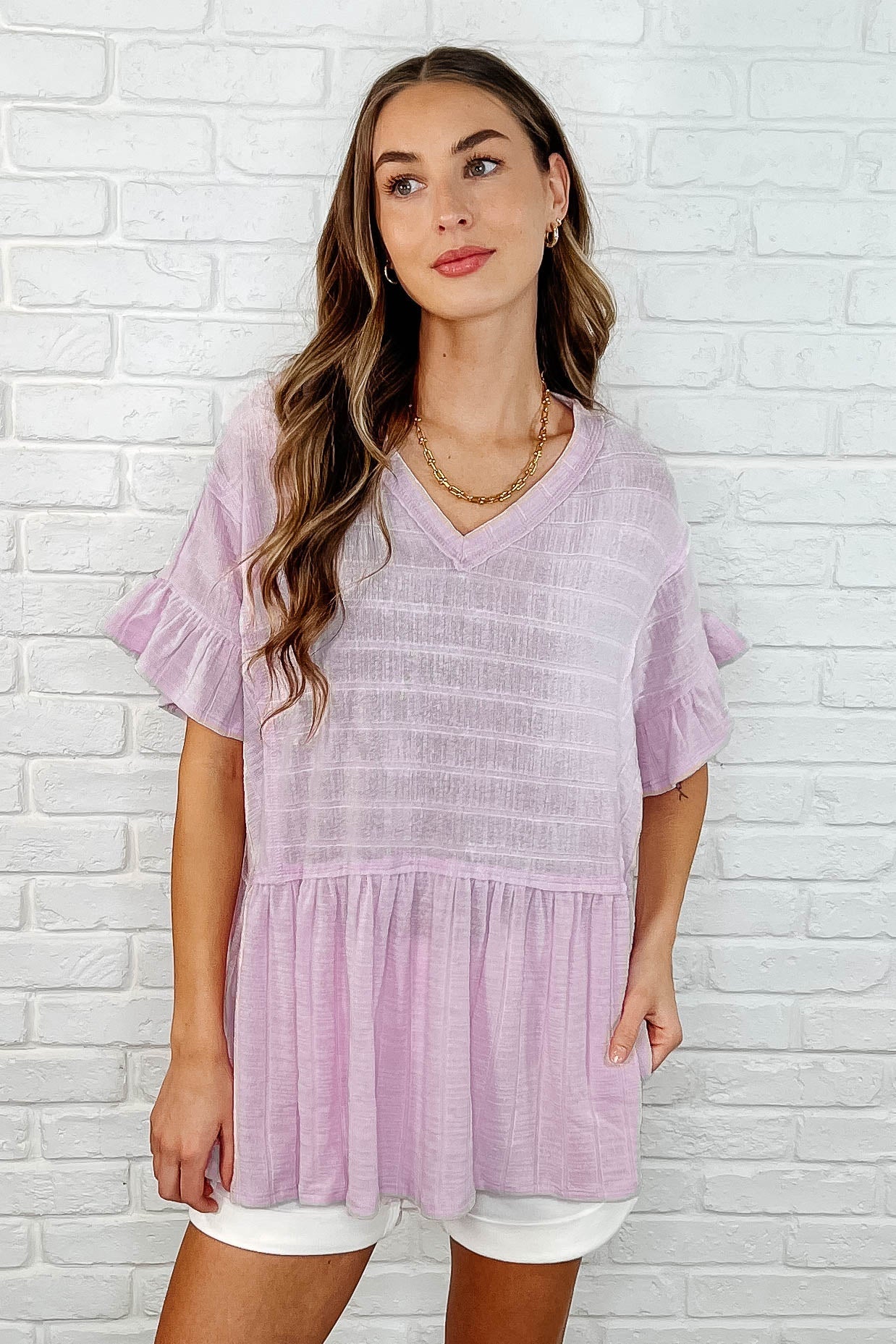 Elegant V-Neck Blouse for Women - Trendy Casual & Office Wear - Perfect for Work, Dates & Special Occasions