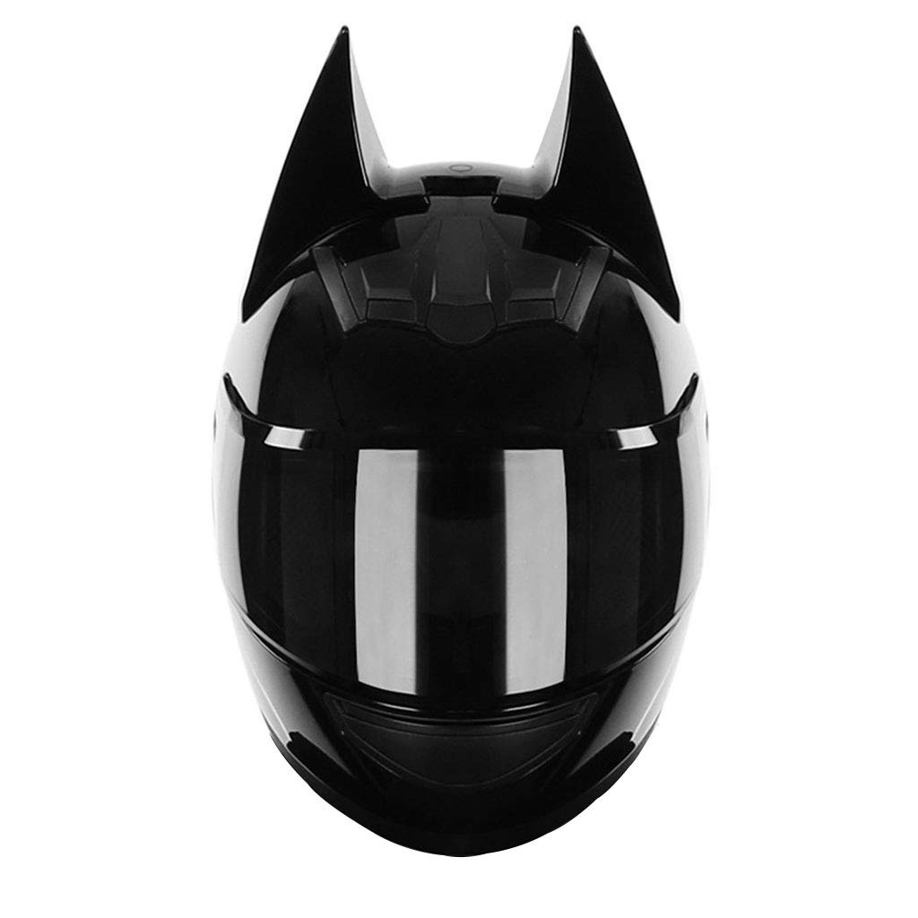Cool Cat Ear Knight Full Face Motorcycle Helmet - DOT Certified Electric Scooter Helmet for Men & Women - Perfect for Summer Riding, Racing & Couple Matching - Ideal for Urban Commuting, Scooter Adventures & Motorcycle Enthusiasts